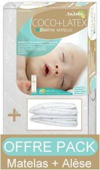 Koop Verlanglijstitem Pack Matelas Coco Latex 60x1 Cm Alese Bambou Kadolog