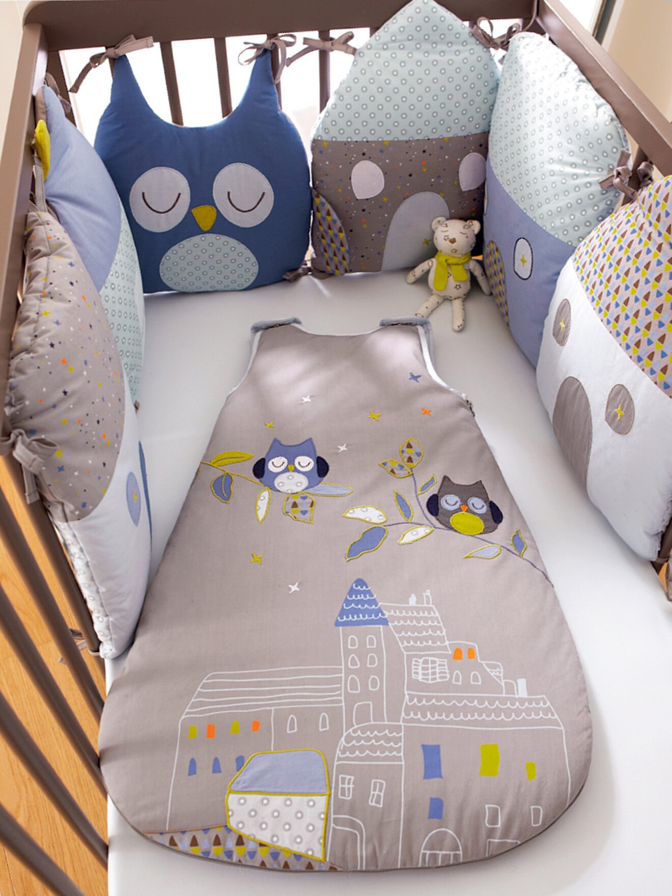 Tour De Lit Modulable Bebe Theme T Hibou Kadolog