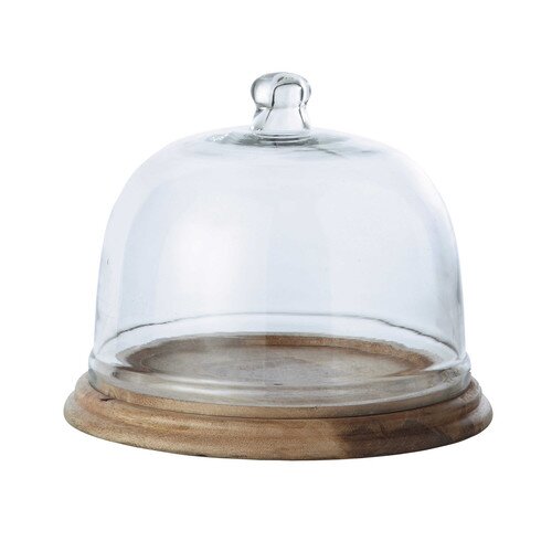 OZD Présentoir à Gâteau avec Dôme, Multifonctions 6 en 1 Cloche à Gâteau en Verre, Transparent