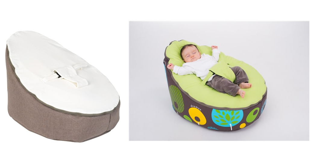 Doomoo Pouf Seat Taupe Vert Kadolog
