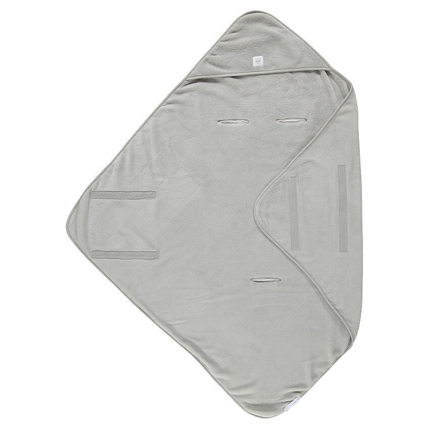 Couverture Enveloppante Bébé GOTS 100% Coton Bio – Nid D'Ange Doux Pour Siège Auto Maxi-Cosi, Poussette, Ceinture 3 Points (Gris)