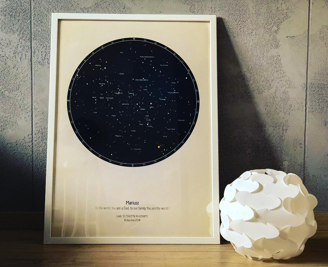 Carte Du Ciel Du Jour De Sa Naissance Kadolog