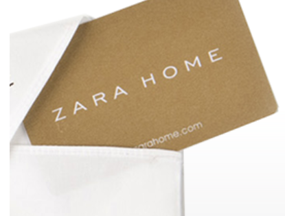 Zara home подарочная карта