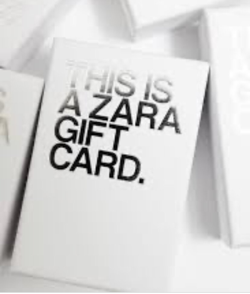 cadeau kaart zara