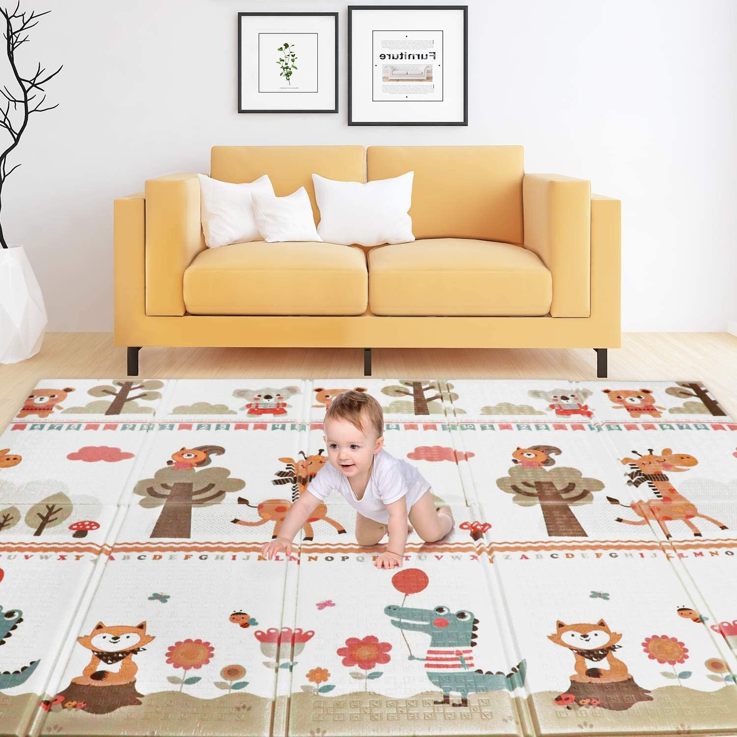 Bammax Tapis De Jeu Pour Bebe Tapis Pliable Impermeable Non Toxique Pou Kadolog
