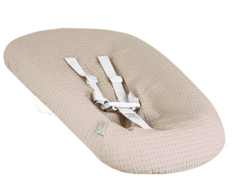 Stokke Newborn hoes Nieuw model Taupe wafelstof Ukje.nl Kadolog