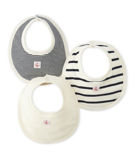 Lot De 3 Bavoirs Bebe Mixte Petit Bateau Kadolog