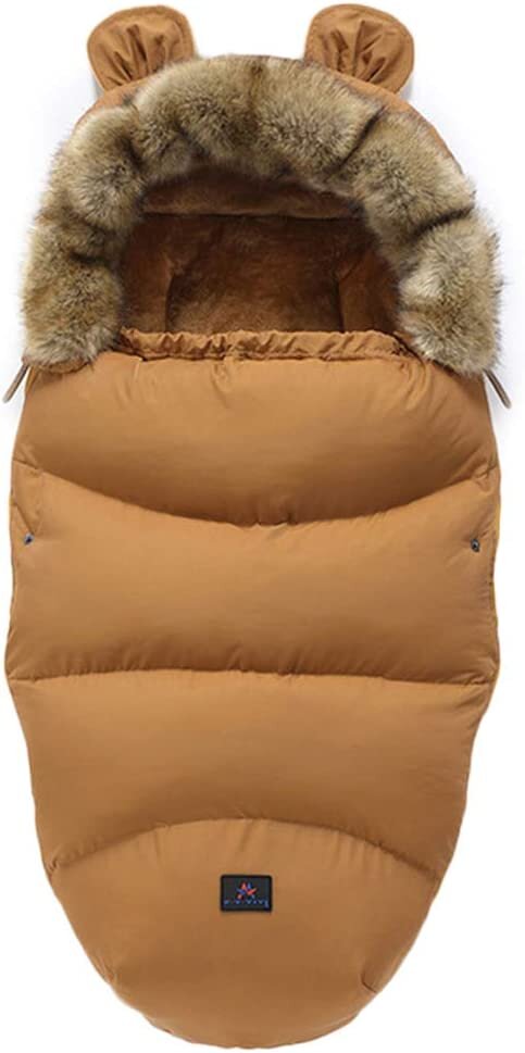 Chancelière Universelle Bébé Hiver - Sac De Couchage Poussette Imperméable | Noir | 100x48 Cm