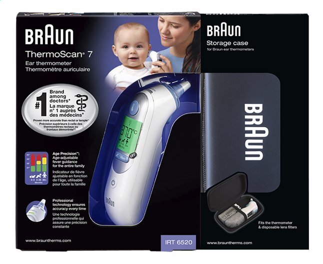 Braun Infrared Clinical Thermometer with Age Precision from Dreambaby