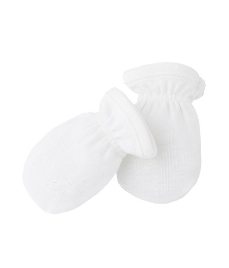 Moufles Bebe Anti Griffures Blanc Ecume Petit Bateau Kadolog
