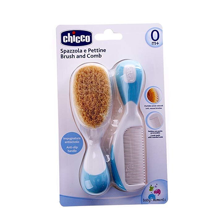 Chicco Brosse Et Peigne Soie Naturelle Bleu Clair Amazon Fr Bebes Kadolog