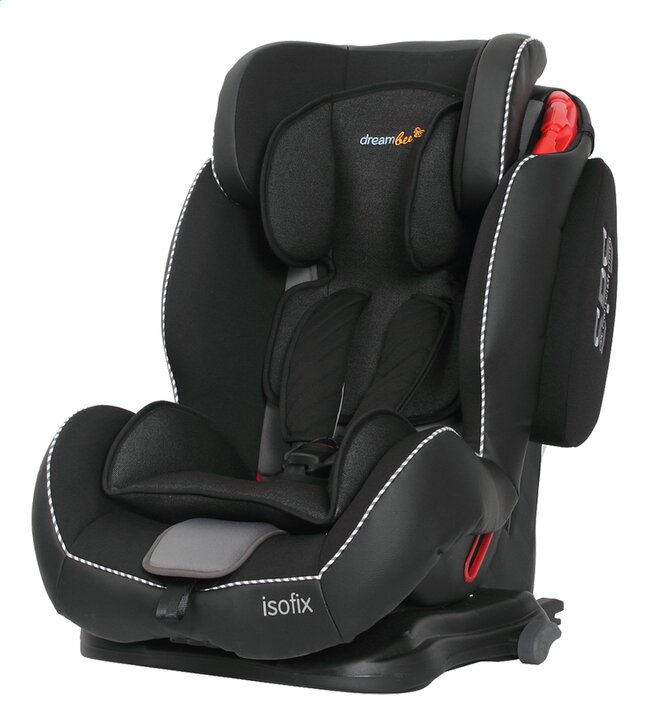 Dreambee Autostoel IsoFix Groep 1/2/3 zwart - Kadolog