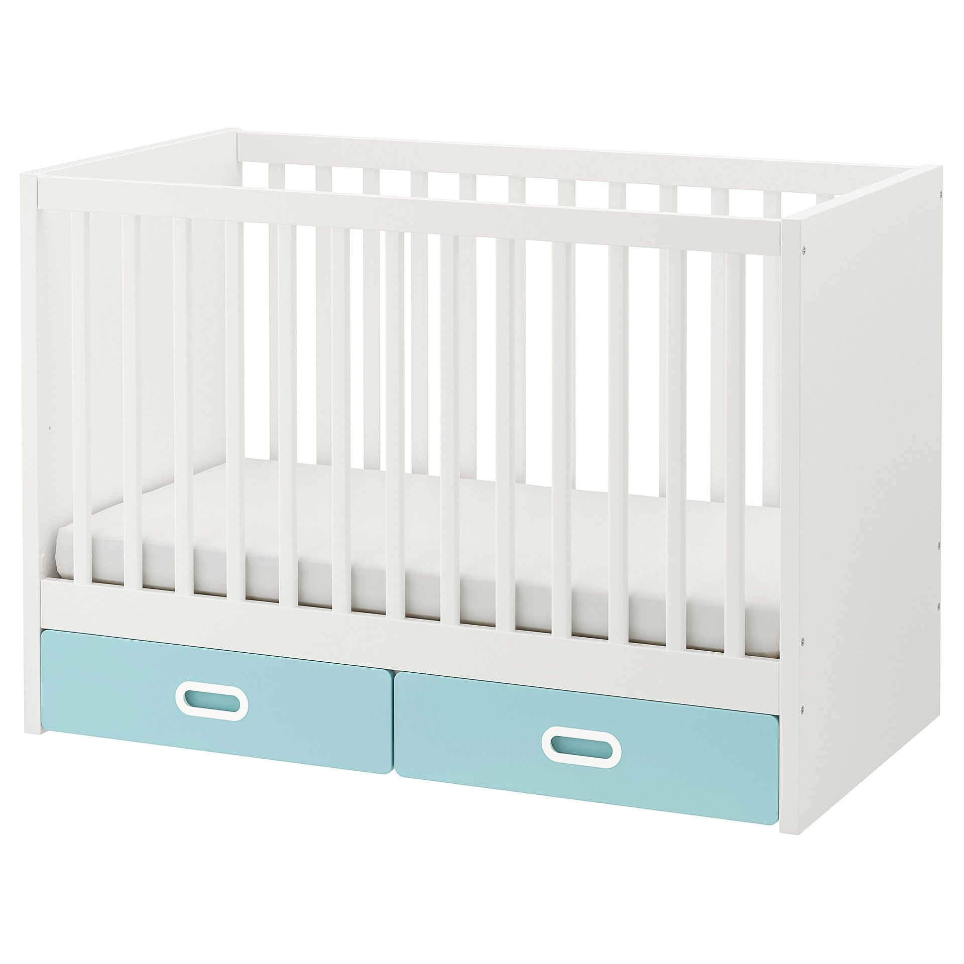 Stuva Fritids Lit Enfant A Tiroirs Bleu Clair Ikea Kadolog