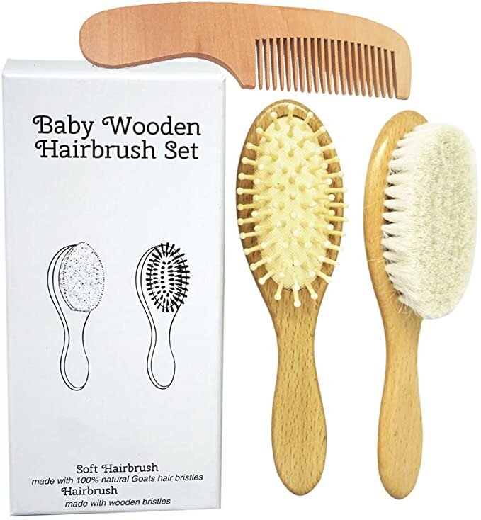 Molylove 3 Piece Brosse A Cheveux De Bebe En Bois Et Ensemble Peigne Kadolog Molylove 3 Piece Brosse A Cheveux De Bebe En Bois Et Ensemble Peigne Kadolog