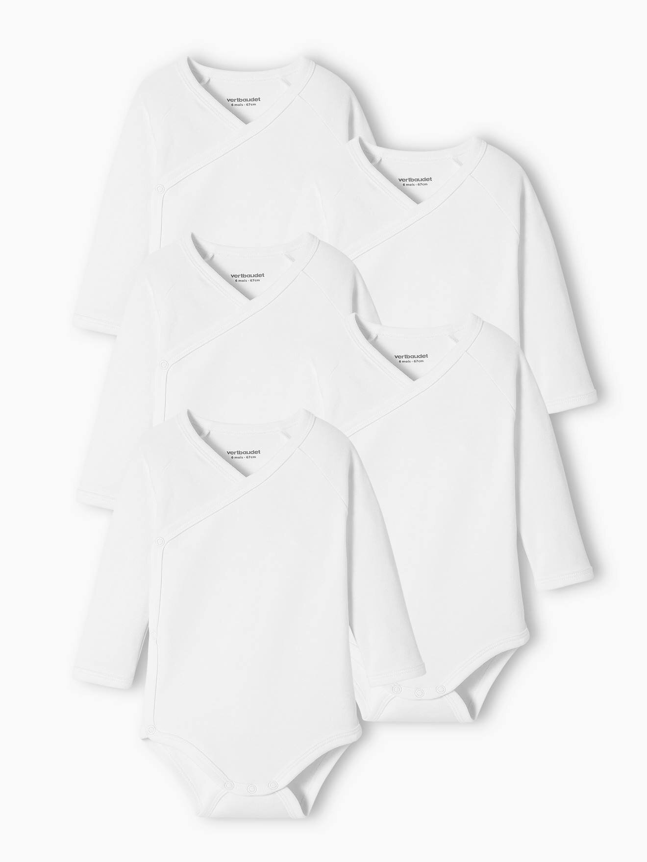 NEXT - Lot De 5 Bodies Bébé à Manches Longues En Coton - Couleurs Assorties - 9