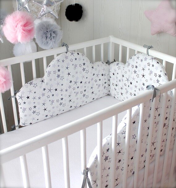 Purchase Wishlist Item Tour De Lit Bebe Nuage Etoile Noir Et Blanc Fille Ou Garcon 180cm L Kadolog Purchase Wishlist Item Tour De Lit Bebe Nuage Etoile Noir Et Blanc Fille Ou Garcon 180cm L Kadolog