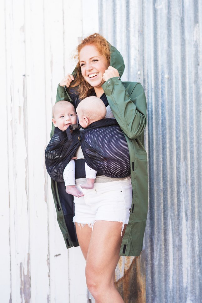 Reservez Le Cadeau Minimonkey Porte Bebe Ventral Twin Mesh Black Dreambabyback Buttonsearc Kadolog