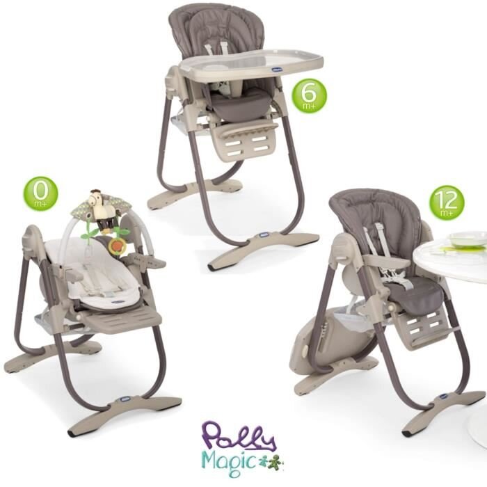 Ok Chicco Chaise Haute Polly Magic Kadolog