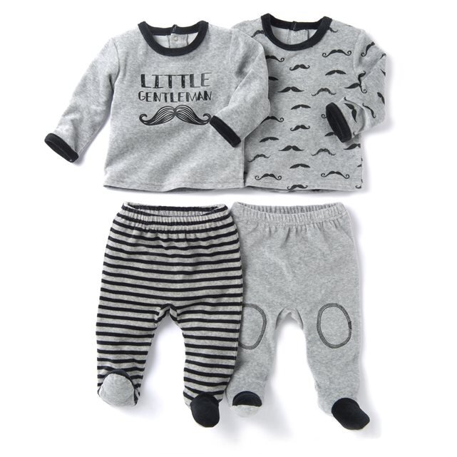 Pyjama 2 Pieces En Velours Lot De 2 R Mini La Redoute Kadolog