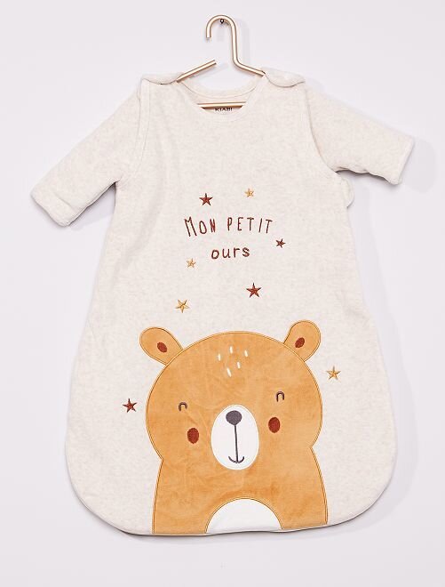 Gigoteuse En Velours Bebe Garcon Beige Kiabi 25 00 Kadolog