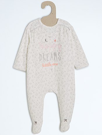 Pyjama Velours Brode Et Imprime Bebe Fille Kiabi 10 00 Kadolog