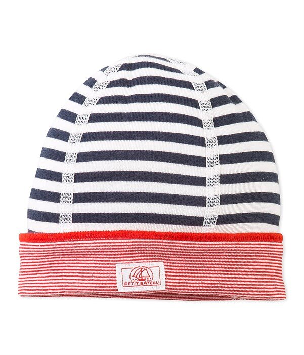 Bonnet De Naissance Bebe Garcon Bleu Cinderella Blanc Lait Petit B Kadolog