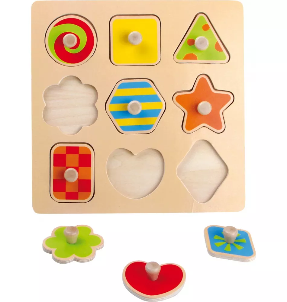 Montessori Puzzle Bebe En Bois Kadolog