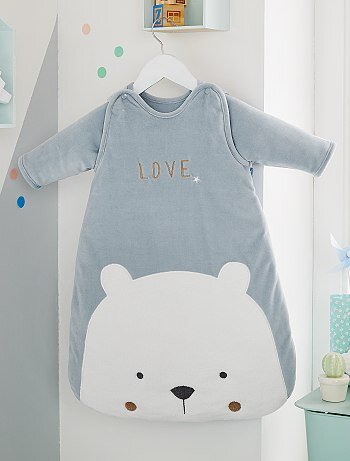 Reservez Le Cadeau Gigoteuse Chaude En Velours Ours Bebe Garcon Kiabi 22 00 Kadolog