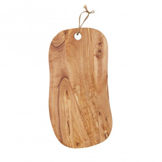 Planche à Découper En Bois D'olivier - 40x18,5x1,5 Cm - Fabriquée à La Main - Pour Cuisine Et Service - Sans Plastique - 8