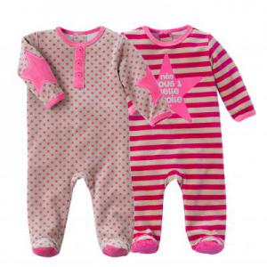 Purchase Wishlist Item Lot De 2 Dors Bien Velours Manches Longues Bebe Enfant Do 3 Suisses Kadolog
