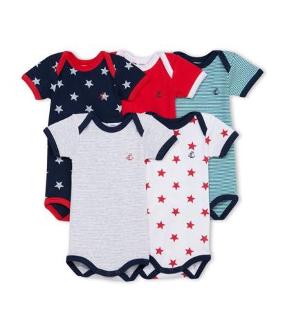 Semainier de 5 bodies Petit bateau Kadolog