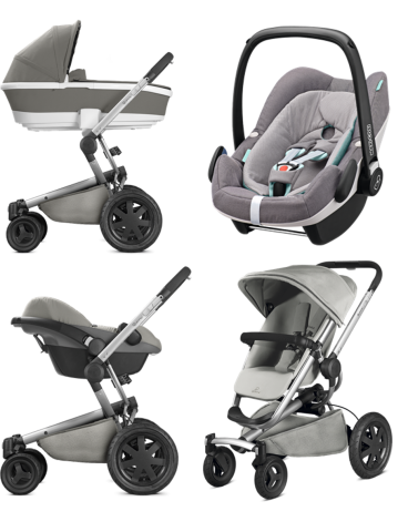 Poussette Quinny Buzz Xtra (Pack Trio nacelle, Maxi-cosi, Hamac)