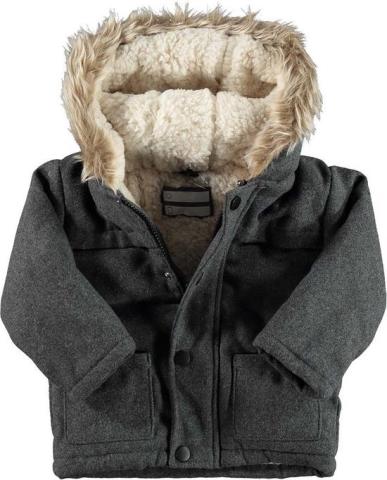 Zeeman baby winter jas grijs maat 74 Kadolog