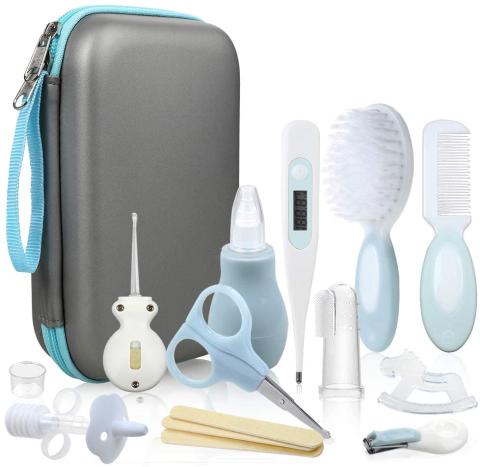 Lictin 15pcs Trousse de Soin Bébé Naissance Set de Toilette Bébé