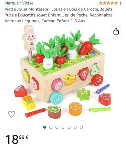 Jouet Montessori carottes