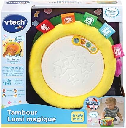 VTech - Tambour Lumi Magique - Jouet Musical Bébé / de 6 Mois à 3
