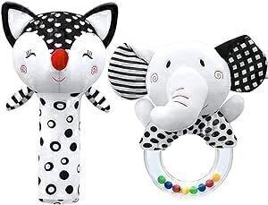 Jouet Bebe 0 3 6 Mois, Hochet Bebe 0-6 Mois, Nouveau-Né Jouets Jouets Éducatifs Tôt pour 3 6 9 12 Mois Garçons Filles Bébé Cadeaux - Puériculture & Eveil bébé