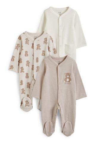 Lot de 3 ourson pyjama bebe C A online shop Kadolog