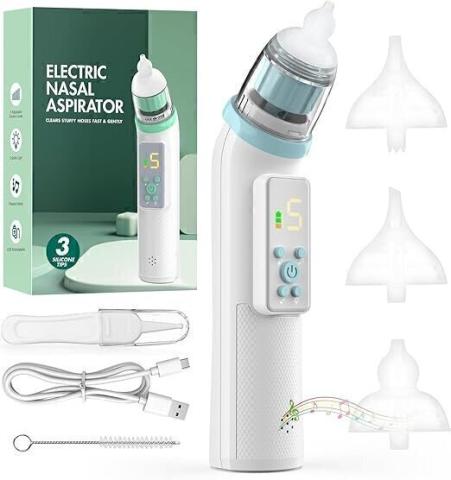 YSWOVUO Aspirateur Nasal électrique Avec 5 Niveaux D