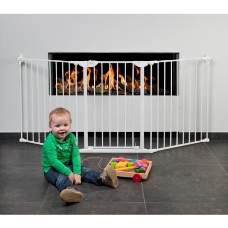 Barrière pare feu cheminée Childwood Fireguard 60 - 180 cm white blanc 