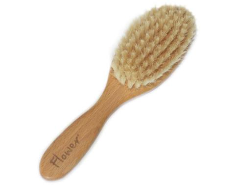 Brosse à cheveux enfant en bois de hêtre et soie - Multicolore