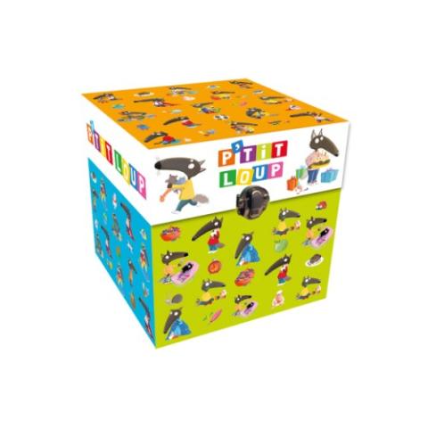 Livre Coffret bibliothèque cube P'tit Loup pour enfant de 2 ans à