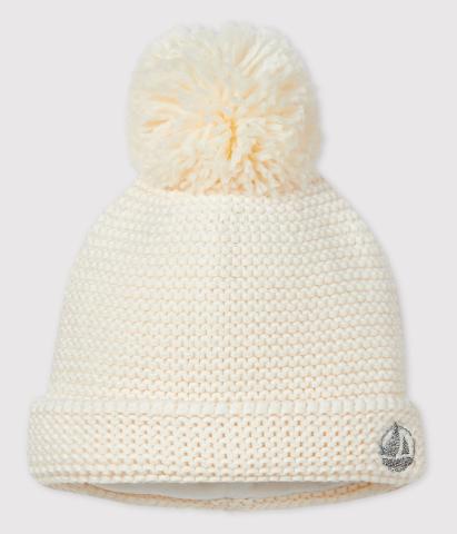 Bonnet Petit Bateau Bébé Et Enfant - Tricot Coton Doublé Polaire, Logo Brodé - Chaud, Doux, Plusieurs Coloris - Mixte - 7