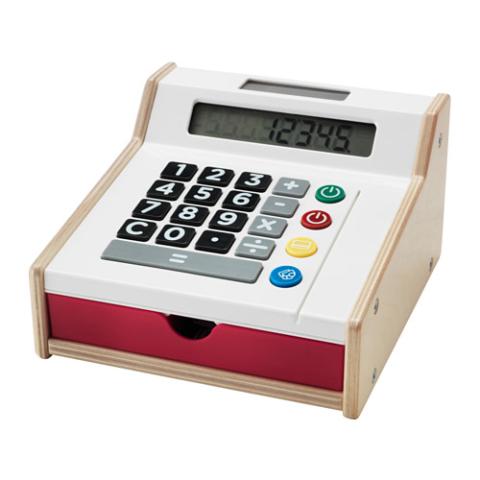 Caisse Enregistreuse Épicerie Jouet Bois Goki 51575 Calculatrice