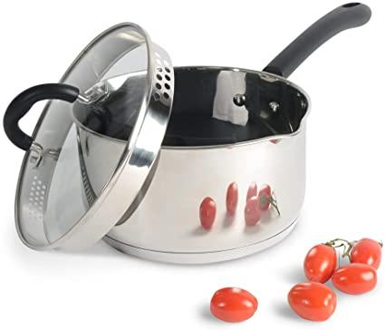 Arthur Martin AM0025 Batterie De Cuisine Amovible 10 Pièces Inox - Poignées Amovibles Induction Tous Feux