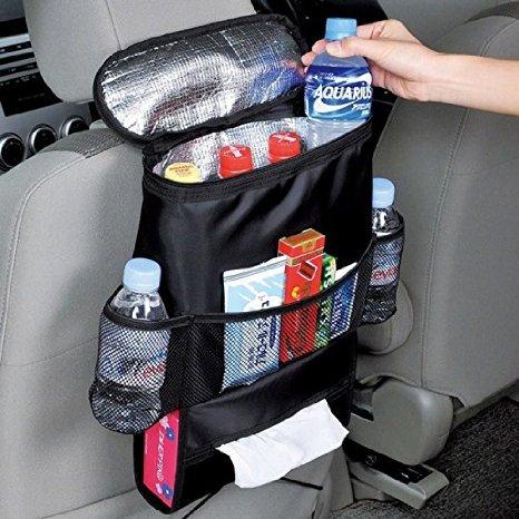 Risingmed Sac de Rangement Siège Utile pour Voiture Organisateur Auto