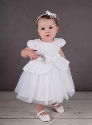 Robe Blanche Bébé Fille