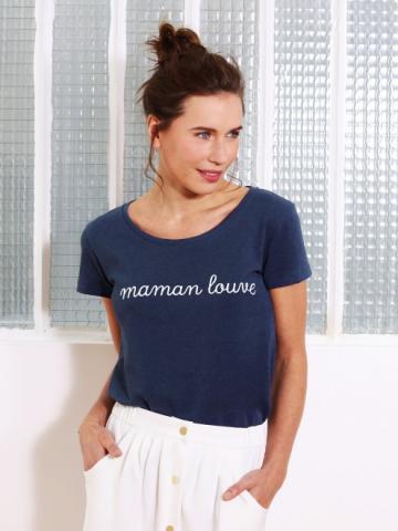 Tee shirt maman louve best sale
