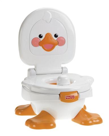 Fisher-Price Petit pot musical 3-en-1 Ducky potty blanc, Dreambaby