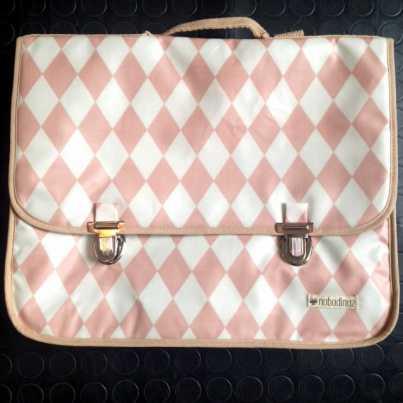 NOBODINOZ Cartable toile ciree Pink diamond Kadolog
